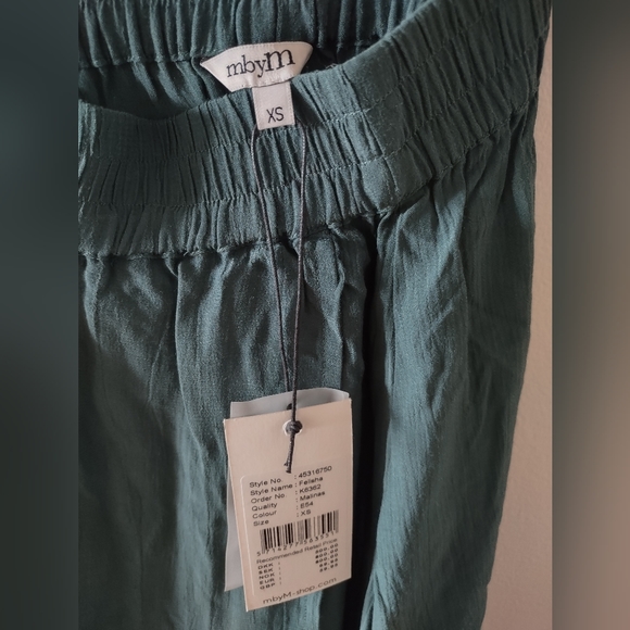 NWT mbyM midi skirt, teal, size XS - Picture 3 of 3